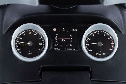 Jeździk z rączką 614R Land Rover szary TO-MA