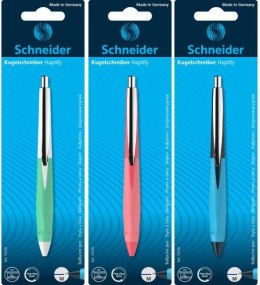 Długopis automatyczny SCHNEIDER Haptify, M, blister, mix kolorów, cena za 1 szt
