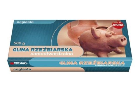 Glina rzeźbiarska samoutwardzalna ceglana 500g MONA