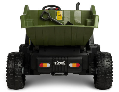 Tank GREEN Toyz pojazd na akumulator wywrotka