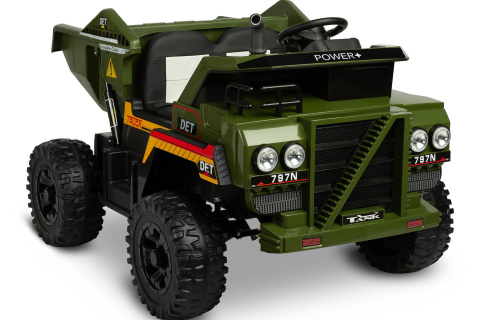 Tank GREEN Toyz pojazd na akumulator wywrotka
