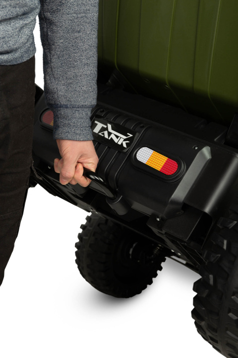 Tank GREEN Toyz pojazd na akumulator wywrotka