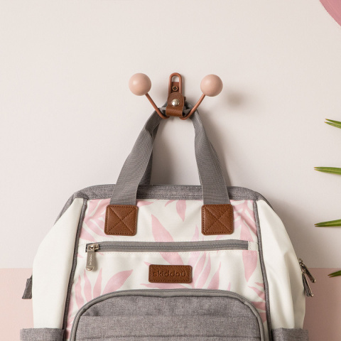 ASTRID Skiddou 2w1 torba do wózka plecak dla mamy i taty - Keep Pink