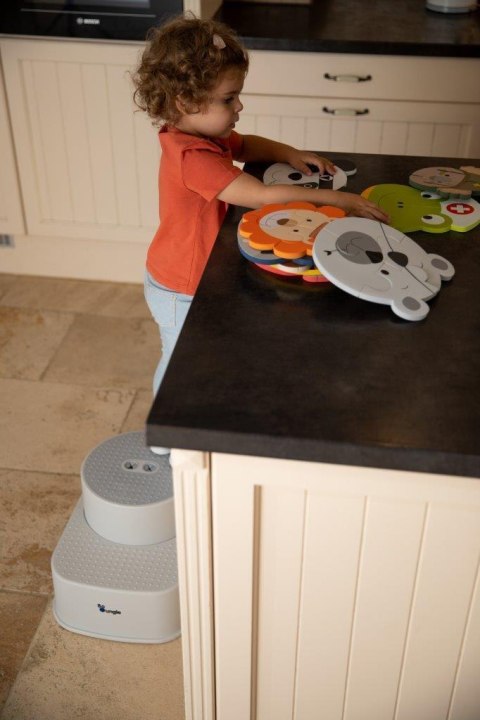 B-Podest 2 stopniowy dla dzieci Step up grey