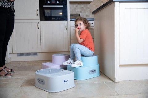 B-Podest 2 stopniowy dla dzieci Step up grey