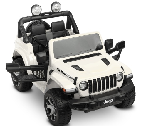 Jeep Rubicon Toyz akumulatorowiec pojazd na akumulator - White