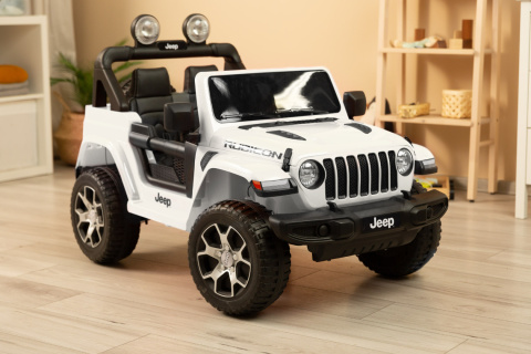 Jeep Rubicon Toyz akumulatorowiec pojazd na akumulator - White