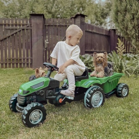 WOOPIE Traktor na Pedały Farmer GoTrac MAXI z Przyczepą Ciche Koła