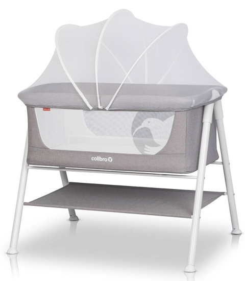 LINDO Colibro Łóżeczko dziecięce z materacem - Dove