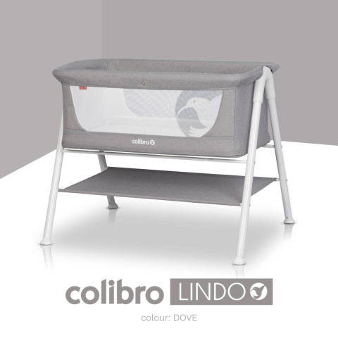LINDO Colibro Łóżeczko dziecięce z materacem - Dove