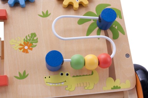 Pchacz jeździk dla dziecka drewniany chodzik interaktywny GIGANT XXL 55 cm