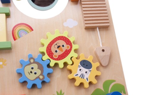 Pchacz jeździk dla dziecka drewniany chodzik interaktywny GIGANT XXL 55 cm