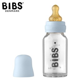 BIBS 5013231 Antykolkowa butelka szklana 110 ml Baby Blue