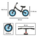 Rowerek biegowy Trike Fix Balance ultra lekki 1,8kg czarny niebieski