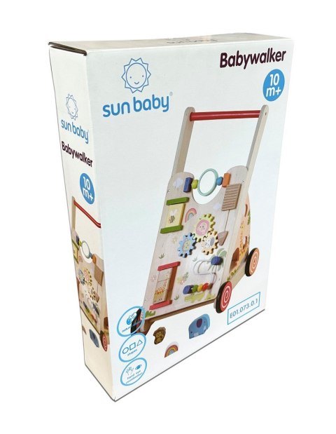 Pchacz jeździk dla dziecka drewniany chodzik interaktywny GIGANT XXL 55 cm