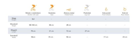 ESPIRO Wózek dziecięcy WAVE 205 lazure mirage