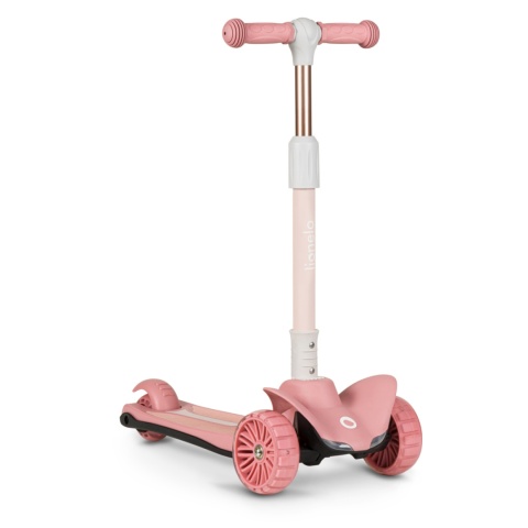 TIMMY Lionelo balansowa hulajnoga trójkołowa koła LED - Pink Rose