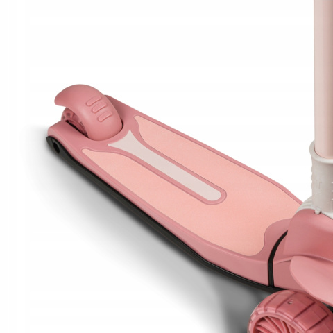 TIMMY Lionelo balansowa hulajnoga trójkołowa koła LED - Pink Rose