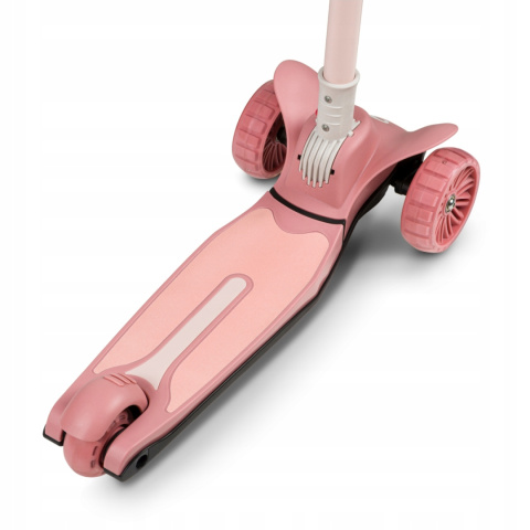 TIMMY Lionelo balansowa hulajnoga trójkołowa koła LED - Pink Rose