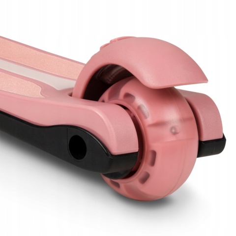 TIMMY Lionelo balansowa hulajnoga trójkołowa koła LED - Pink Rose