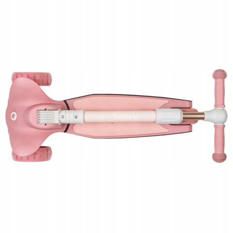 TIMMY Lionelo balansowa hulajnoga trójkołowa koła LED - Pink Rose