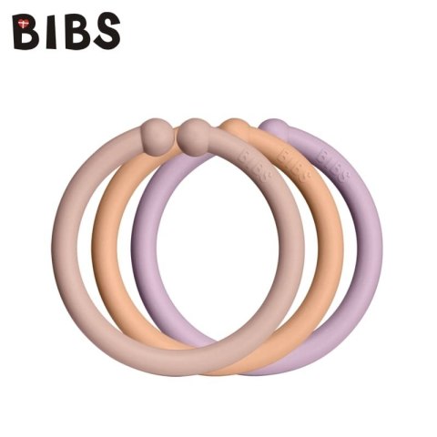 BIBS LOOPS 12-PACK - BLUSH & PEACH & DUSKY LILAC