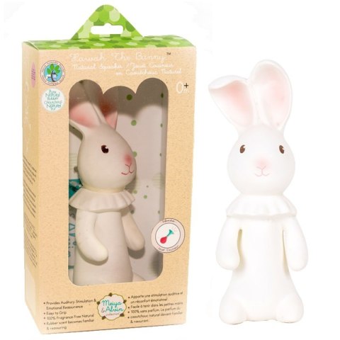 Meiya & Alvin - gryzak piszczący z organicznego kauczuku Hevea Havah Bunny