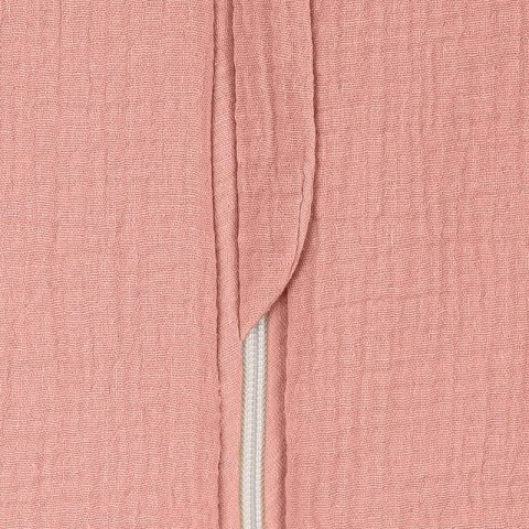 Hi Little One śpiworek dwustronny z nogawkami TOG 1,5 BIO muślin SLIM BAG BABY PINK/CORAL roz S