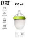 COMOTOMO - 2 antykolkowe butelki silikonowe MOM'S BREAST 150 ml Green NEWBORN 2 pack