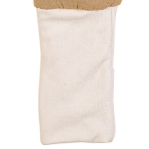 Hi Little One śpiworek dwustronny z nogawkami TOG 1,5 BIO muślin SLIM BAG BEIGE/WHITE roz S