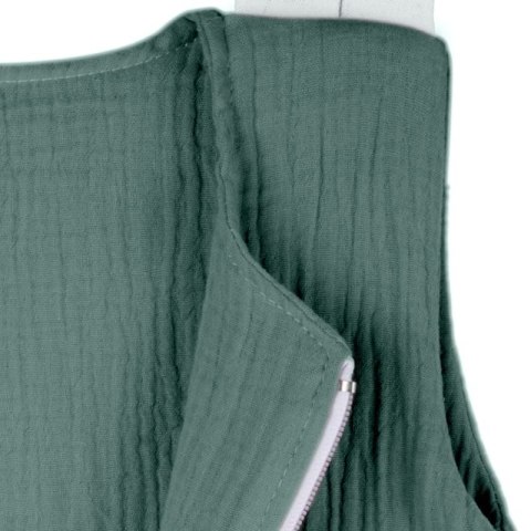 Hi Little One śpiworek do spania z nogawkami dla Niemowlaka TOG 1,0 BIO muślin SLEEPY BUNNY Tiffany/White roz M