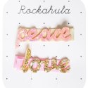 Rockahula Kids spinki do włosów dla dziewczynki 2 szt. Love and Peace