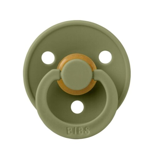 BIBS COLOUR 2-PACK HONEY BEE & OLIVE M Smoczek Uspokajający kauczuk Hevea