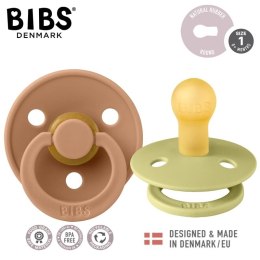 BIBS COLOUR 2-PACK MEADOW & EARTH S Smoczek uspokajający kauczuk Hevea