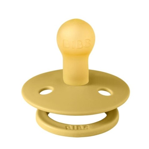 BIBS COLOUR 2-PACK MUSTARD & MOCHA S Smoczek uspokajający kauczuk Hevea