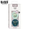 BIBS COLOUR 2-PACK NORDIC MINT & FOREST LAKE S Smoczek Uspokajający kauczuk Hevea