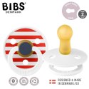 BIBS COLOUR 2-PACK STARS & STRIPES M Smoczek Uspokajający kauczuk Hevea