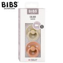 BIBS COLOUR 2-PACK VANILLA & PEACH S Smoczek Uspokajający kauczuk Hevea