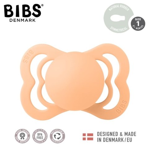 BIBS SUPREME PEACH SUNSET S Smoczek symetryczny kauczuk Hevea
