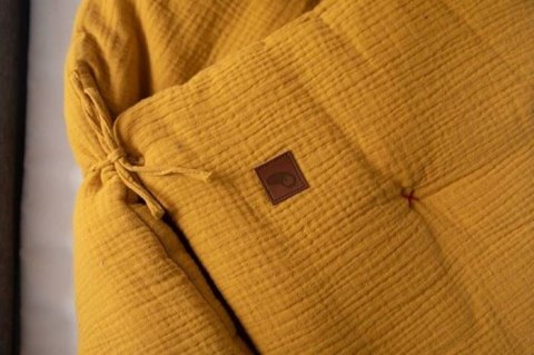 Hi Little One kołderka rożek z podusią z oddychającej organicznej BIO bawełny Mustard