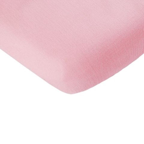 Hi Little One prześcieradło do łóżeczka 120x60 i 140x70 cm BIO bawełna Blush