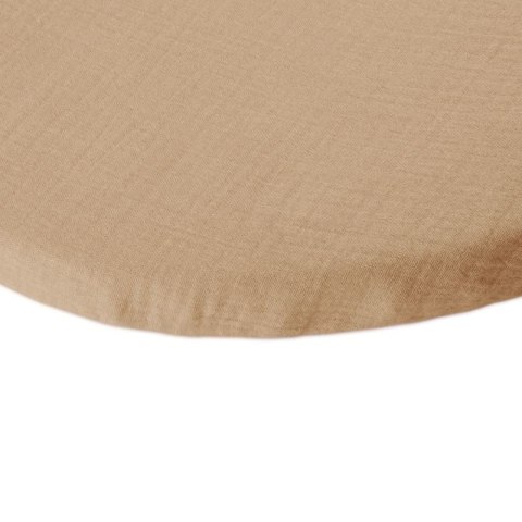 Hi Little One prześcieradło do wózka gondoli kołyski BIO bawełna Beige