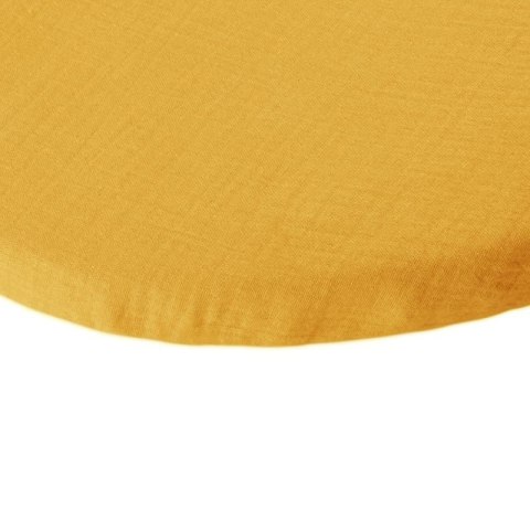 Hi Little One prześcieradło do wózka gondoli kołyski BIO bawełna Mustard