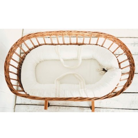 Hi Little One kosz Mojżesza wiklinowy wysoki ze stelażem Organic