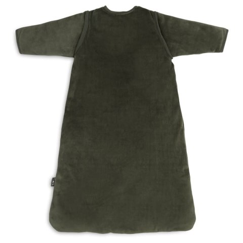 Jollein śpiworek niemowlęcy do spania całoroczny z odpinanymi rękawami VELVET Leaf Green 70 cm