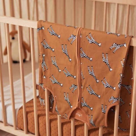 Jollein śpiworek niemowlęcy do spania 0,5 TOG GIRAFFE Caramel 90 cm