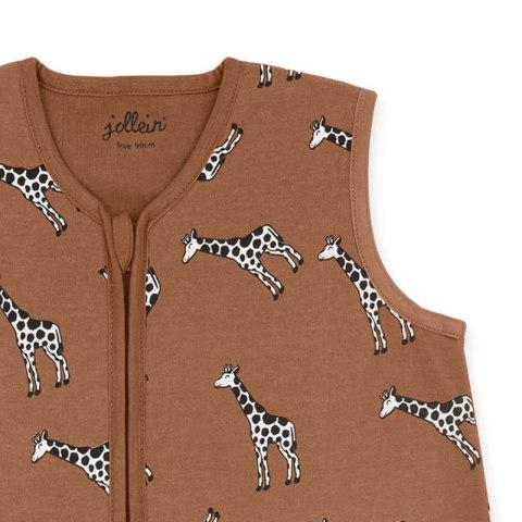 Jollein śpiworek niemowlęcy do spania 0,5 TOG GIRAFFE Caramel 90 cm