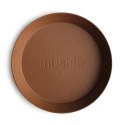 Mushie - 2 talerzyki Round Caramel