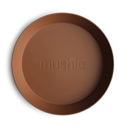Mushie - 2 talerzyki Round Caramel