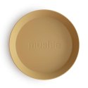 Mushie - 2 talerzyki Round Mustard